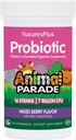 NaturesPlus Animal Parade Probiotic, Mixed Berry - 30 Chewables - Suplemento de Digestión Infantil - Apoyo Gut Health &amp; Immune Función - Vegan, Gluten Gratis - 30 Servimientos