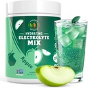Electrolyte Powder – Cero Sugar Crisp Apple Hydration Mix tención 90 Servings ¦ Keto, Vegan, Gluten-Free ← Electrolytes Naturales para la recuperación muscular, Energía &amp; Ataque Soporte para mujeres, corredores, atletas