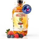 Suplementos de vitaminas multivitamínicos para niños - 31 minerales veganos &amp; vitaminas múltiples para niños TEN 20 extractos de frutas &amp; verduras, sin azúcar, productos químicos, gluten, sabor artificial  durable niños diariamente Vitaminas 16oz