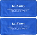 LotFancy Ice Pack for Injuries, Pack of 2, FSA HSA Eligible, Reusable Hot Cold Pack for Therapy, Cooling or Heating Pad for First Aid, Back Hombro Head Feet Doin Relief, 11 x 5 pulgadas