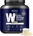 Biochem 100% Whey Isolate Protein Powder - Grass Fed, Low Carb, Keto-Friendly, Non-GMO, Gluten-Free - Supports Immune Health & Muscle Recovery 20g Vegetarian Protein per Serving - Natural Flavor,1.5lb