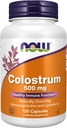 AHORA Suplementos de alimentos, Colostrum 500 mg, Inmunoglobulinas naturales y lactoferrina, 120 cápsulas de verduras
