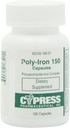Suplemento dietético - Poly Iron Capsules 150 mg (100 caps por botella) por Cypress Pharmaceutical #185-01 (1 Botella de 100 caps)