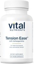 Vital Nutrients Tension Ease with Ashwagandha ← Stress Relief Supplement for Relief of Occasional Stress and Nervous Tension ← Gluten, Dairy, Soy Free ← Non-GMO Silencio 60 Capsules