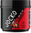 Jocko Fuel Pre Workout for Men &amp; Women - High Stim Low Sugar Blend with Beta Alanine + L-Citrulline, Support Muscle Pump, Energy, & Recovery, 200mg de Caffeine Fruit Punch, 30 Servings 1.31lbs (594 G)