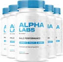 (5 Pack) Laboratorios Alfa, Laboratorios Alfa Capsules, Laboratorios Alfa, Laboratorios Alfa, Laboratorios Alfa Max Performance, Fórmula Avanzada, Laboratorios Alfa, Laboratorios Alfa Strenght, Laboratorio Alfa, Alfa Labs Capsules, 300 cápsulas para 5 meses