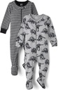 El lugar de los niños bebé y niños pequeños tirados snug Fit Cotton One Piece Pajamas 3