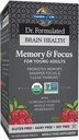 Garden of Life Dr Formulated Memory & Focus for Young Adults - Memory, Focus, Clarity and Brain Health For Young Adults &amp; Adolescents, Organic Tablets - Vitamina D3, Turmeric, Sage, Coffee Fruit – 60 Tablets