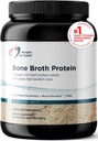 Diseños para Bono de Salud Broth Protein Powder - 26g Grass-Fed, Collagen-Rich Beef Protein Isolate – Desflavorado, Paleo, No GMO, Libre de Lácteos (30 Serviciones / 810g)