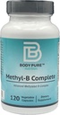 Metil-B puro corporal - Vitaminas B metiladas esenciales para la producción de energía y salud general 120-Capsules