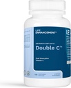Life Enhancement Double C - Max Absorption 608 mg Buffered Vitamin C (Calcium Ascorbate y Ascorbyl Palmitate) & 61 mg Calcium - 180 Capsuls