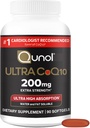 Qunol CoQ10 200mg Softgels, Ultra CoQ10 - Ultra Alta Absorción Coenzima Q10 Suplementos - Suplemento Antioxidante para la Producción de Energía Vascular y Corazón, 90 Conde