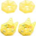 Organizador semanal de píldoras Gran caja de 7 días Organizador de píldoras diarias Caso de medicina para píldoras de aceite de pescado vitamina Suplementos Artritis