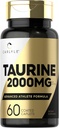 Carlyle Taurine 2000mg ← 60 Caplets Silencio Amino Acid Suplemento Silencio Doble Fuerza Silencio Vegetariano, No Gluten Libre