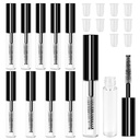 Adecco LLC AHIER 10 pcs 4ML Reusable Empty Bottle Container for Eyelash Growth Oil/Mascara with Brush for Home and Travel (10p)...