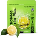 Electrolytes Powder Plus (50 Servings), 0 Calorie Keto, 0 Sugar, No Maltodextrin,1000mg Potasio,120mg Calcium,120mg Magnesium, Hidration Powder (50 Servings, Lemonade)