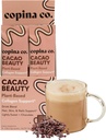 Copina Co. Cacao Beauty Vegan Collagen Booster Drink Blend: Plant-Based Collagen Support Smoothie Drink Vegan Blend Variety Pack ← Cacao Flavor ← 10 Individual Stick Packs per Carton