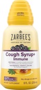 Zarbee's Naturals Full Daytime Cough Syrup + Immune with Dark Honey, Real Elderberry, Vitamin C, D & Zinc, 8 oz Bottle