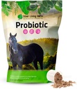 Herbs de Plata Herbs Horse Probiotics Suplementos Digestivos - Enzyme Digestive & Gut Health Probiotic Supplement for Horses - Contiene 13.2 Billion CFUs Probiotic Strains - 1.25 lb 60-Day Supply