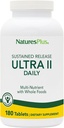 NaturesPlus Ultra II Daily - 180 Tablets, Pack of 2 - Multivitamin with Whole Foods for General Well-Being - Supports Energy & Immune Health - Sustained Release - 360 Servings