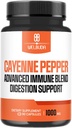 1000mg Cayenne Pepper Capsules with Elderberry, Echinacea, Berberine HCI & More - Support Digestion Health, Healthy Heart & Immune System - 90 Veggie Capsules