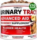 Tratamiento de la UTI de perros - 170 Treats - Suplemento de arándano para perros - Control de vejiga - Tratamiento de la Infección de la Tracto urinaria - Medicina UTI Multivitamina - Vitaminas y Suplementos - Hecho en EE.UU.