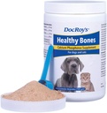 Los huesos saludables del doctor Roy Calcio Phosphorus Suplemento Vitamina para cachorros, perros, gatitos " hembras lactantes, apoya los huesos fuertes, dientes " musculo, carne asada " , 700g Granulas