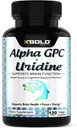 Alpha Gpc + Uridine 900mg – Powerful Nootropic for Boost Focus, Memory, Energy, Mood " Cognitive Performance – 120 Vegetarian Capsules
