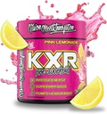 KXR Pre-Workout Energy Powder ← Intense Energy Pre-Workout Drink for Hombres and Women Tortura Creatine Free Silencio Mejora el rendimiento - Enhanced Focus &amp; Strengthening Endurance ← 30 Servings (Pink Lemonade)
