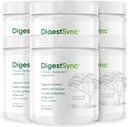 DigestSync Digestion Supplement for Gut Health - Natural Powder for Digestive Support, Bloating Relief for Women &amp; Men, 100% Natural Green Powder - 6 Month Supply