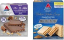 Atkins Endulge Crunchalicious Chocolate Bar, Peanut Butter Protein Wafer Crisp Bundle, 16 Cuenta, 5 Cuenta