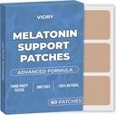 Melatonin Sleep Patches for Adults Extra Strength ← Easy-to-Apply Sleep Patch with Valerian Silencio Relajarse " Wake Up Refreshed ← Larga Noche Comodidad para Hombres " Mujeres 60 Patches