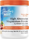 Doctores Mejor Absorción alta Magnesium Powder Lysinate Glycinate 100% Chelated, Muscle Relaxation & Sleep Support, Gluten Free, Vegan, 100% Chelated Net Wt. 12.1 oz (340 gramos), Fruit Punch Flavor