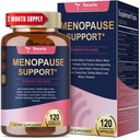 40-en-1 Suplementos de la menopausia para Mujeres, Multibenefit &amp; Cohosh Negro completo para Flashes calientes, Sudaderas nocturnas &amp; Balance hormonal, w / Probióticos, DIM, Vitex, Dong Quai, Cierre Rojo y Más, 120 Caps Vegan
