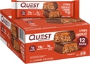 Quest Nutrition Crispy Chocolate Caramel Pecan Hero Protein Bar, 15g Protein, 1g Sugar, 3g Net Carb, Gluten Free Protein Snack, Keto Friendly, 12 Conde