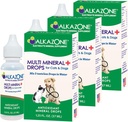 Alkazone Alkaline Multi Mineral Drops for Cats and Dogs ← Mineral Rich Alkaline Drops  Tasteless > Flavorless  1 Pack Yields 10 Gallons ◾ Tamaño 3 Drops ← 120 Serving (3 Pack)