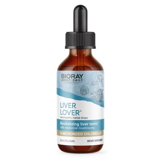 BIORAY Daily Liver Lover - 2 fl oz - Supports The Liver & Adrenals - Non-GMO, Vegan, Gluten Free