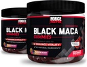 Factor de fuerza Maca Negro Gummies, 2-Pack, Negro Maca Root para mejorar la vitalidad masculina, aumentar la energía &amp; fuerza, con BioPerine para la absorción superior, Pasión deliciosa Berry Flavor, 120 Gummies