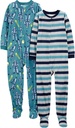 Joyas simples de los niños de Carter Resistente a la Llama Flamenca Fleece Footed Pajamas