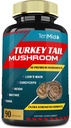 Turquía Tail Mushroom Suplemento Extracto con Lions Mane, Cordyceps, Reishi y Más, 10 Herbs en 1 ← Mejora Función Digestiva, apoya el Sistema Inmunitario, 3 meses de suministro