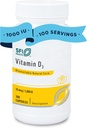Klaire Labs SFI Health Vitamin D3 1000 IU - High Potency 25 Micrograms, Hypoallergenic Bone & Immune Support (100 cápsulas)