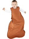 Woolino Merino Wool y algodón orgánico Ultimate Sleep Sack - 4 Season - 2-Way Zipper bolsa de dormir ajustable - Universal Size Sleep Sack for Baby (2-24 Months) - Rust