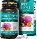 Leche Thistle Suplemento - Liver Detox Cleanse Formula Herbal Liver Soporte con Leche Thistle, Dandelion Root, Artichoke, Turmeric, Astragalus for Liver Health, 90 cápsulas