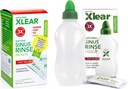 Xlear Natural Xylitol Sinus Rinse Refill, Neti Pot Saline Packets - Nose Cleaner for Fast Pressure and Congestion Relief, Works with Most Nasal Irrigation Systems, 50 Count and 1 Rinse Bottle