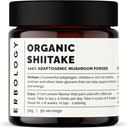 Erbology Organic Shiitake Mushroom Powder 50 Servings - 11% Beta-glucans - Inmunity and Energy - Lentinula edodes - Batch pequeño - Crecido sosteniblemente en Europa - Vegan - No GMO - No se han añadido Filleres