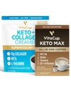 VitaCup Keto Max Coffee Pods 18ct &amp; Keto Creamer 10oz