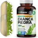 BIO KRAUTER Chanca Piedra Breaker Capsules - 1200 mg Stonebreaker for Kidney Cleanse - 250 Chanca Piedra para Los Riñones Caps - Vegan Gallbladder Suplementos