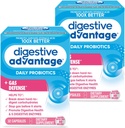Ventajas Digestivas Fast Acting Enzymes + Daily Probiotic Prevent Gas " Break Down Food Particles 32 Count Capsules (2 Pack)