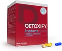 Detoxify – Instant Clean – 4 cápsulas – Profesionalmente Fórmulas Herbal Detox – Mejorado con Metaboost, Extracto de esteto de leche, Uva Ursi & Ginseng Extract - Plus Sticker