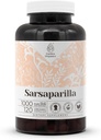 Sarsaparilla 120 Capsules peru High-Potency Herbal Suplementos dietéticos  Hecho con cápsulas vegetales y sarsaparilla (Hemidesmus indicus) Root seco (120 Conteo)